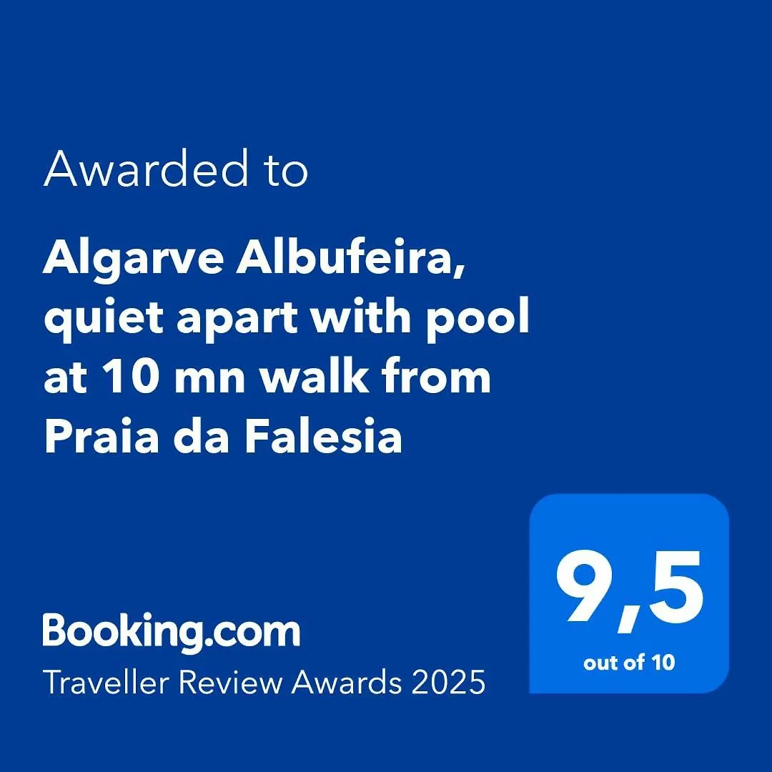 Algarve Albufeira, Quiet Apart With Pool At 10 Mn Walk From Praia Da Falesia location
